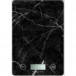 Ζυγαριά Ηλεκτρονική Γυάλινη 5kgr Black Marble Ankor