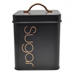 Βάζο Μεταλλικό Sugar Μαυρο-Rose Gold 11,2X11,2X16,5Εκ.Ankor