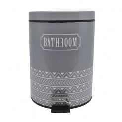Καλάθι Μπάνιου 5Lt Inox Γκρι Bathroom Ankor