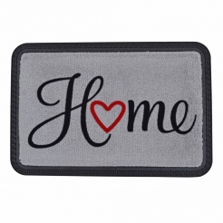 Ποδόμακτρο Γκρι Μοκέτα Home Με Καουτσούκ Πλάτη 40X60Εκ.Ankor