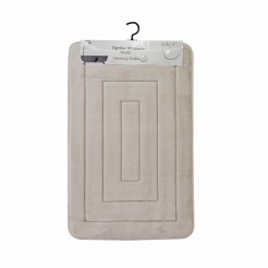 Πατάκι Μπάνιου Memory Foam Μπεζ Με Sbr 50X80Εκ.Ankor 